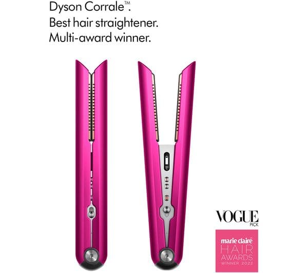 DYSON Corrale Hair Straightener - Fuchsia & Bright Nickel - Image 3