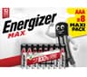 ENERGIZER Max AAA Alkaline Batteries - Pack of 8