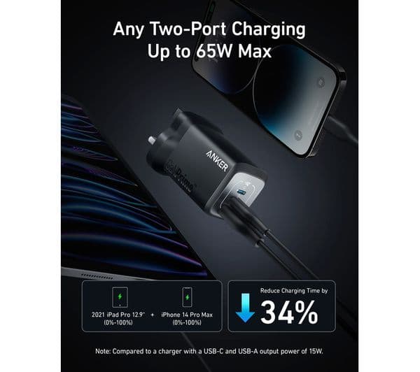 Anker GaNPrime Powerport 67W Black - Image 2