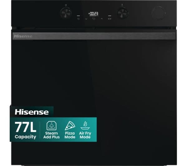 HISENSE Hi4 BlackLine BSA66226ADBGUK Electric Steam Oven - Jet Black - Image 1
