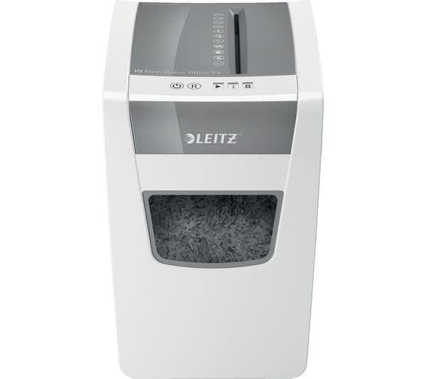 LEITZ IQ Slim Home Office Cross Cut Paper Shredder - Image 2