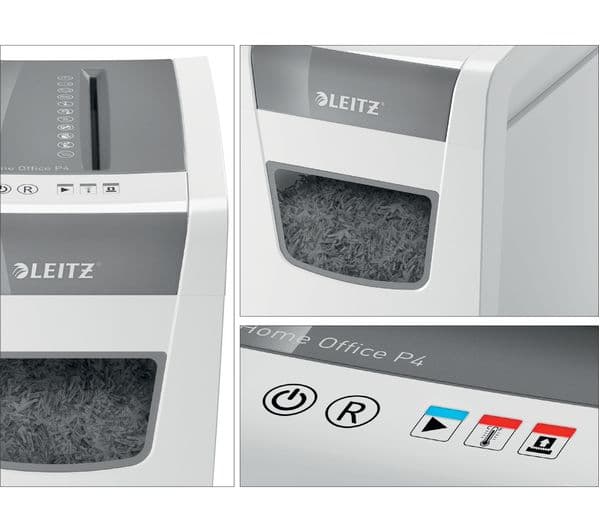LEITZ IQ Slim Home Office Cross Cut Paper Shredder - Image 5