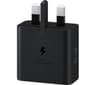 Samsung 45W USB-C Power Adapter, Super Fast Charging, Without Cable - Black 
