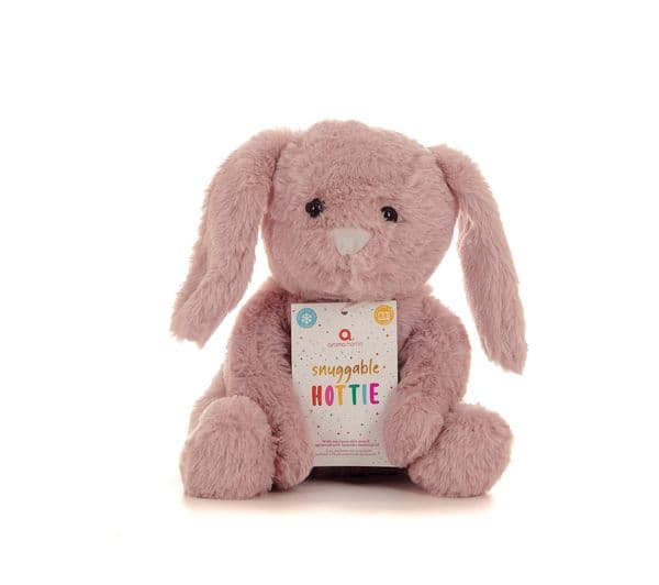 AROMA HOME AH0350PB Bunny Snuggable Hottie - Pink - Image 1