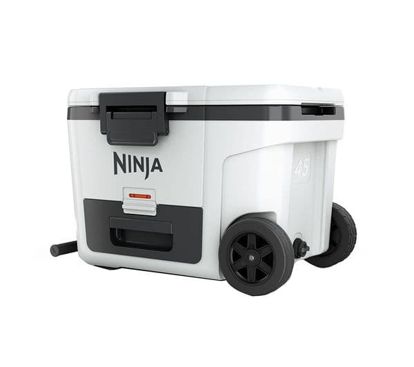 Ninja FB245UKWH FrostVault 42L Wheeled Cooler with Dry Zone - Cloud White - Image 1