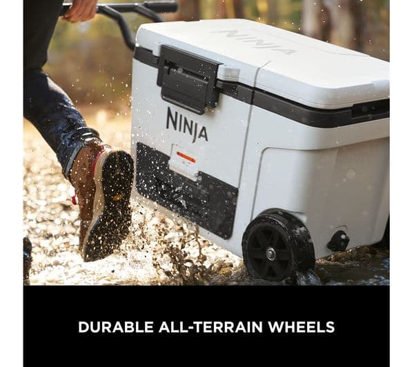 Ninja FB245UKWH FrostVault 42L Wheeled Cooler with Dry Zone - Cloud White - Image 3
