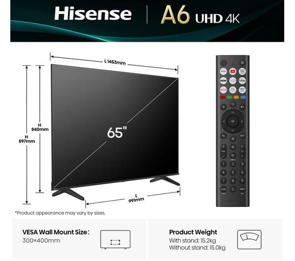 Hisense 65" A6Q 4K - Image 2
