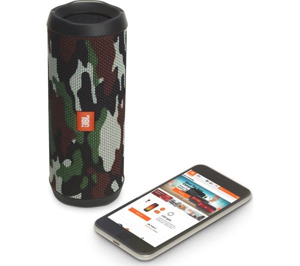 JBL Flip 4 Portable Bluetooth Wireless Speaker - Camouflage - Image 3