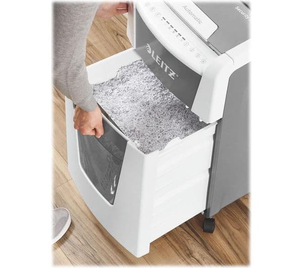 LEITZ IQ AutoFeed Office 300 P4 Cross Cut Paper Shredder - Image 9