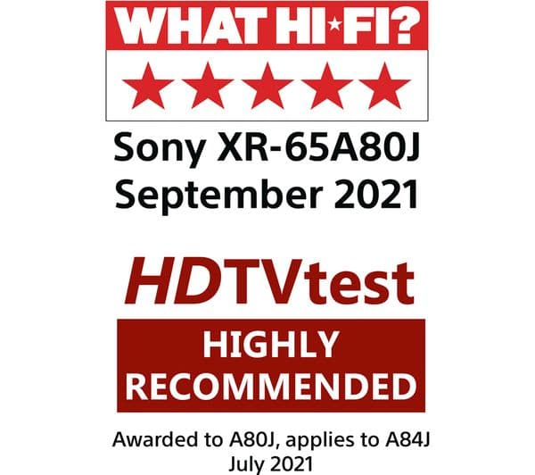 SONY BRAVIA XR65A80JU 65" Smart 4K Ultra HD HDR OLED TV with Google TV & Assistant - Image 7