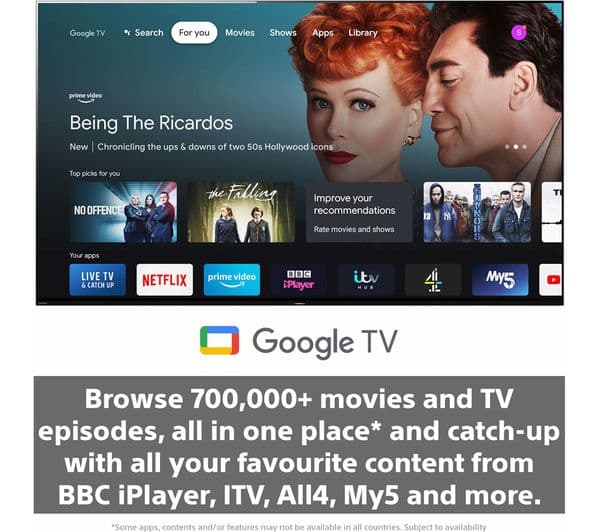 SONY BRAVIA XR65A80JU 65" Smart 4K Ultra HD HDR OLED TV with Google TV & Assistant - Image 8