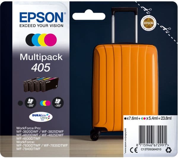 Epson 405 - 4-pack - black, yellow, cyan, magenta - original - ink cartridge - Image 1