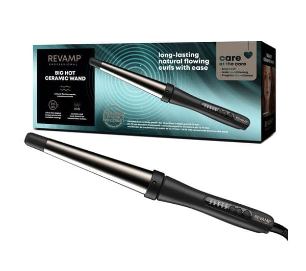 REVAMP Big Curling Wand - Black - Image 1