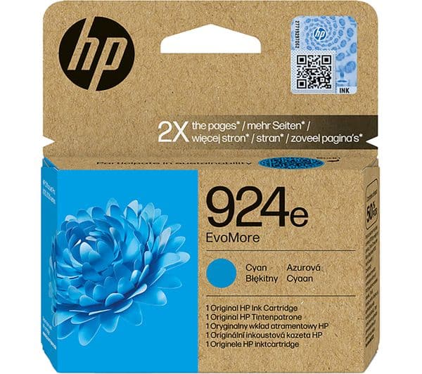 HP 924e EvoMore Cyan Ink Cartridge - Image 1