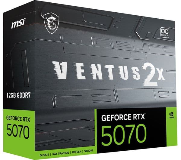 MSI GeForce RTX 5070 12 GB VENTUS 2X OC Graphics Card - Black - Image 9