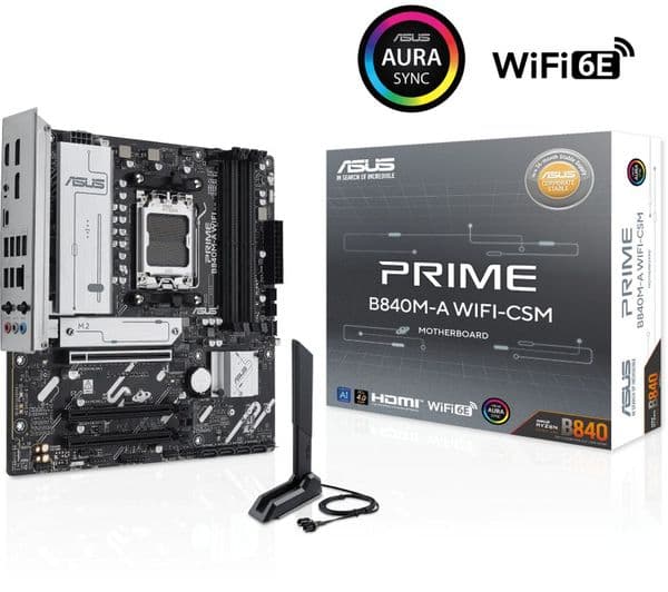 ASUS PRIME B840M-A WiFi Motherboard Black - Image 3