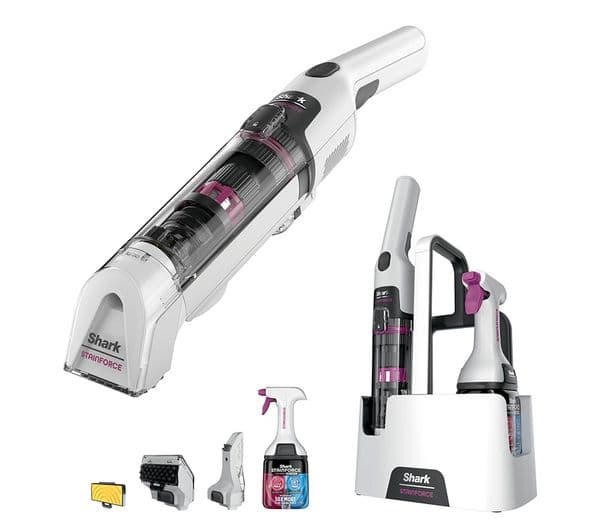 Shark StainForce HX100UKT Cordless Stain Destroying Spot Cleaner 100W Self Cleaning - White - Image 1