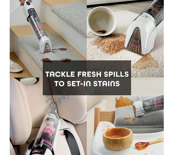 Shark StainForce HX100UKT Cordless Stain Destroying Spot Cleaner 100W Self Cleaning - White - Image 5