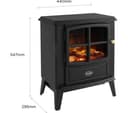 DIMPLEX BFD20BL Electric Fireplace - Black thumbnail 2
