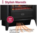 DIMPLEX BFD20BL Electric Fireplace - Black thumbnail 4