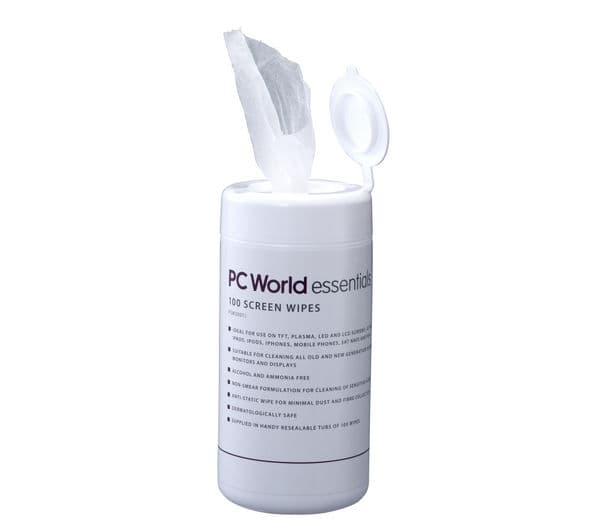 ESSENTIALS PSW20012 Screen Wipes - 2 packs of 100 - Image 3