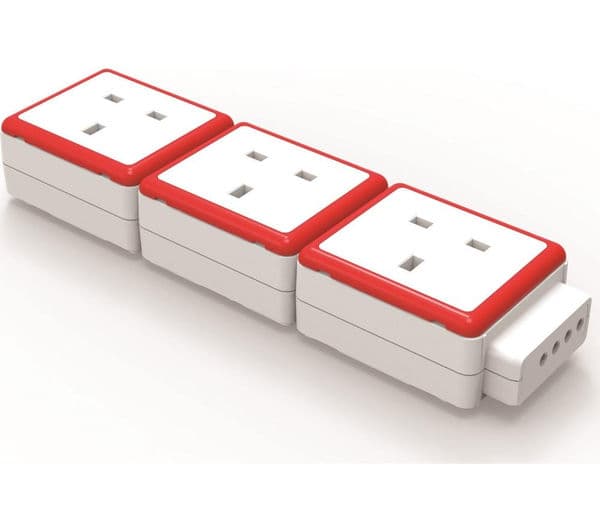 QUBIC PC-EXT-3UK 3-Socket Plug Adapter - Image 1