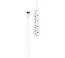 LOGIK L4WAY2T18 4-Socket Extension Lead - 2 m, Twin Pack thumbnail 2