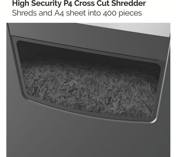 REXEL Momentum X410 Cross Cut Paper Shredder - Image 5
