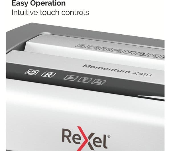REXEL Momentum X410 Cross Cut Paper Shredder - Image 9