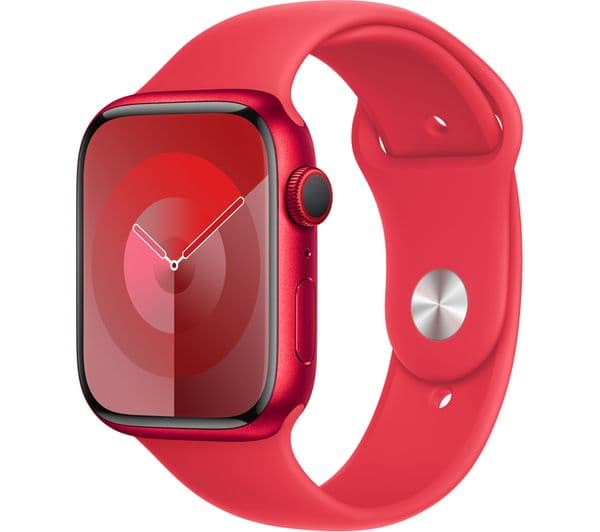 APPLE Watch Series 9 Cellular - 45 mm (PRODUCT)RED Aluminium Case with (PRODUCT)RED Sport Band, M/L - Image 1
