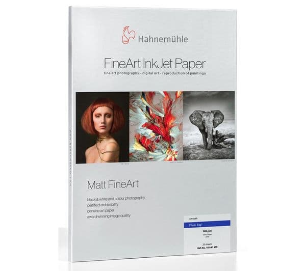HAHNEMUEHLE Digital FineArt Photo Rag A4 Matte Photo Paper - 25 Sheets