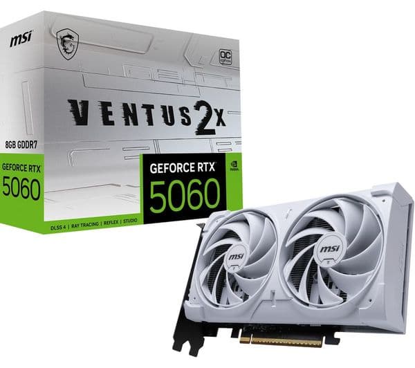 MSI GeForce RTX 5060 8 GB VENTUS 2X OC Graphics Card - White - Image 10