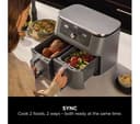 Ninja MAX 6-in-1 Dual Zone DZ400UK Air Fryer Gun Metal Grey thumbnail 3