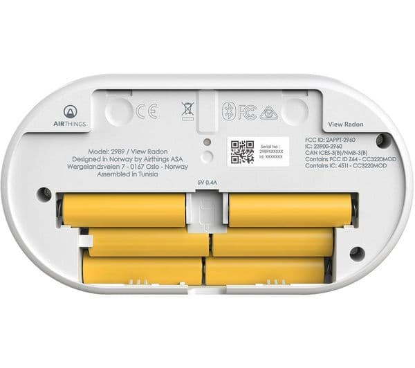 AIRTHINGS View Radon 2989 Indoor Air Quality Monitor - Image 5