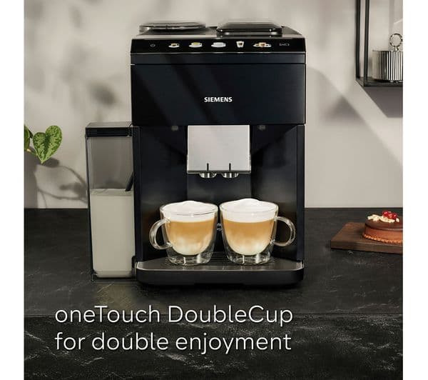 SIEMENS TQ515GB9 EQ500 Bean to Cup Fully Automatic Coffee Machine - Piano Black - Image 3