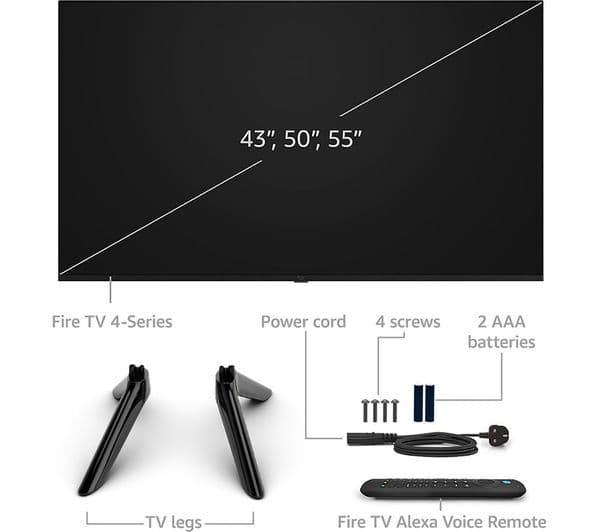 AMAZON 4-Series Fire TV 4K50N400U 50" Smart 4K Ultra HD HDR LED TV with Amazon Alexa - Image 4
