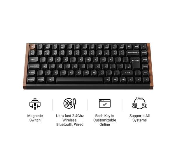 Keychron K2 HE Wireless Mechanical Keyboard Black - Image 2