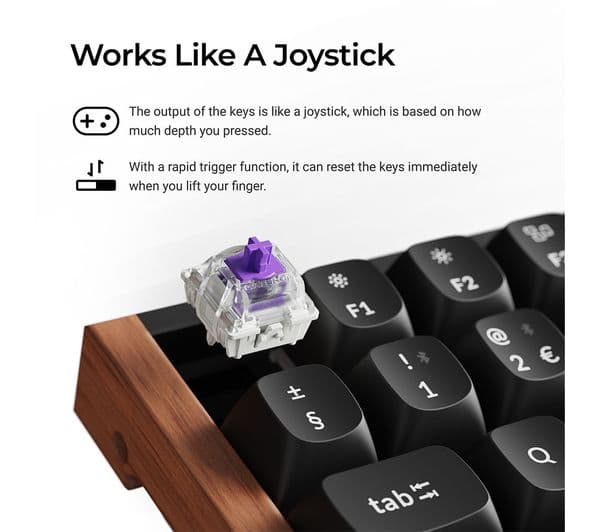 Keychron K2 HE Wireless Mechanical Keyboard Black - Image 4