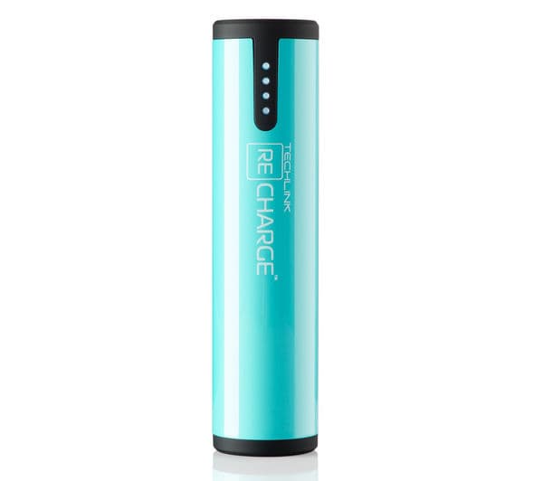 TECHLINK Recharge 3400 Portable Power Bank - Turquoise - Image 1