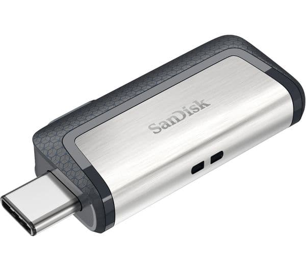 SANDISK Ultra USB Type-C & USB 3.1 Dual Memory Stick - 32 GB, Silver - Image 1