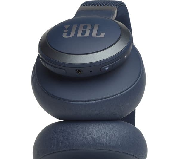 JBL LIVE 650BTNC Wireless Bluetooth Noise-Cancelling Headphones - Blue - Image 2