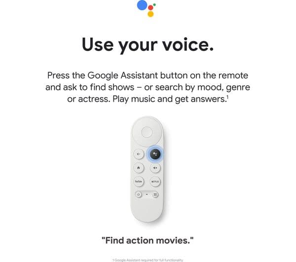 GOOGLE Chromecast HD with Google TV - Snow - Image 4