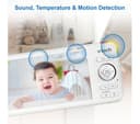 VTECH RM5766HD 5" LCD Screen Smart Video Baby Monitor - White thumbnail 3