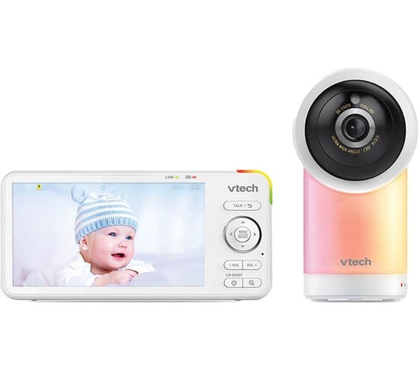 VTECH RM5766HD 5" LCD Screen Smart Video Baby Monitor - White - Image 6