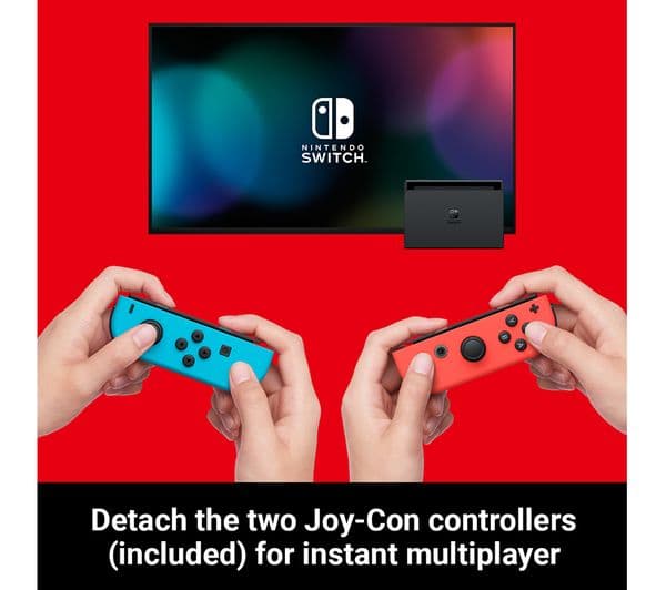 Nintendo Switch Neon Red & Blue with Sports & Nintendo Switch Online 12 Month Membership - Image 8