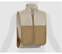 SHARPER IMAGE Luxe Heated Vest - Beige thumbnail 4