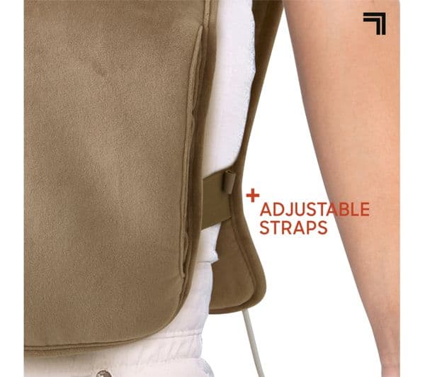SHARPER IMAGE Luxe Heated Vest - Beige - Image 3