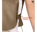 SHARPER IMAGE Luxe Heated Vest - Beige thumbnail 3