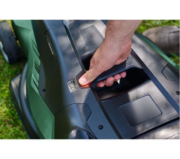 BOSCH AdvancedRotak 650 Corded Rotary Lawn Mower - Black & Green - Image 2