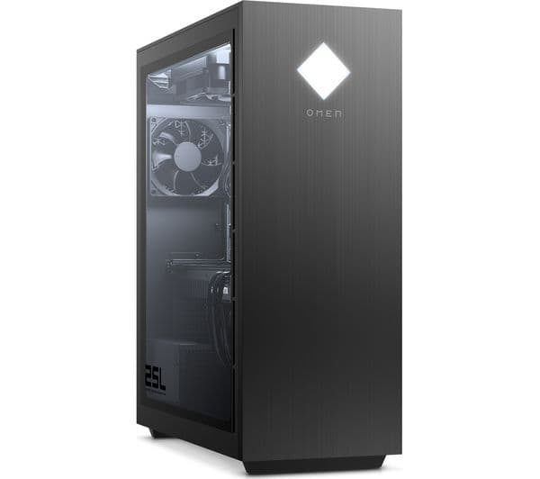 HP OMEN 25L Gaming PC - AMD Ryzen 7, RX 6600 XT, 1 TB HDD & 256 GB SSD - Image 1